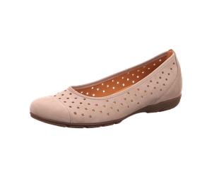 Gabor Ballerina für Damen, beige, Größe 44 ½ EU / 10 UK