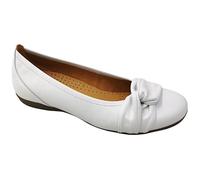 Gabor 04.165.21 weiß - Ballerina - Halbschuhe - Slipper für Damen - Größe 36