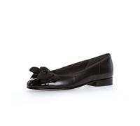 Gabor Ballerinas Elegantes Glattleder mit Schleife Schwarz Größe 42,5 / 8,5