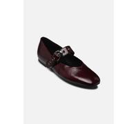 Riemchenballerina GABOR "Gabor Ballerinas Leder", Damen, Gr. 38,5, rot (bordeaux), Leder, casual, Schuhe (46008038-38,5) bordeaux