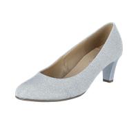 Gabor Bequeme Pumps für Damen, silber, Größe 41 EU / 7,5 UK
