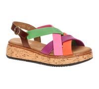 Gabor bunte Plateau Sandale orange lila pink grün mix 82.743.25 - Größe 42