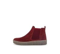 Gabor Damen Chelsea Boots - Boots mit Wechselfußbett - Damen Stiefeletten mit Warmfutter - Flache Stiefel mit Abrollsohle - Dark Opera 15