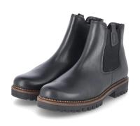 Gabor Damen Chelsea Boots – Schlupfstiefel, Komfortweite H, flach – Schwarz, Gr. 37 / UK 4