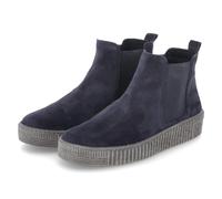 Gabor Chelsea Boots - Gr. 38,5 - Blau - Rauleder