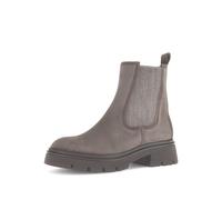 Gabor Chelseaboots Best Fitting Veloursleder Taupe Blockabsatz Damen Größe 40 EU / 6,5 UK