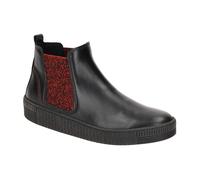 Gabor Chelsea-Boots Stiefelette schwarz rot Nappa 53.731.25 - Größe 37
