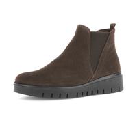 Gabor Chelseaboots "DAVOS", Keilboots, Ankleboots in Komfortweite H (= sehr weit) (18394249-35) dunkelbraun