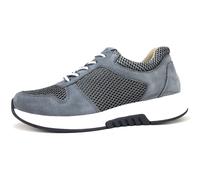 Gabor Damen Sneaker Rollingsoft – Leder, Wechselfußbett, Low-Top – Grau/River 39