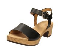 Gabor Damen Riemchensandalen, Frauen Sandalen,Freizeitschuhe,offene Schuhe,Strandschuhe,Sandaletten,Absatz,schwarz(go/S.Holz),36 EU / 3.5 UK