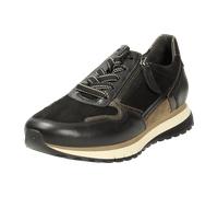 Gabor Damen Low-Top Sneaker, Frauen Halbschuhe,Wechselfußbett,Komfortable Mehrweite (H),Laufschuhe,schnürer,schw/mohair/smog,40.5 EU / 7 UK
