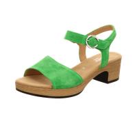 Gabor comfort 42071-44 Grün - elegante Sandale - Damenschuhe Sandalette / Sling, Grün, leder (dreamvelour), absatzhöhe: 30 mm für Damen, grün, Größe 38 EU