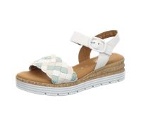 Gabor comfort 42703-61 Weiss/Mint/Creme (weiß) - elegante Sandale - Damenschuhe Sandalette / Sling, Weiß, leder (nappa) für Damen, weiß, Größe 40 EU / 6,5 UK