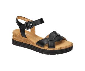 Gabor comfort 42704-57 Schwarz - elegante Sandale - Damenschuhe Sandalette / Sling, Schwarz, leder (lammnappa) für Damen, schwarz, Größe 40 EU / 6,5 UK