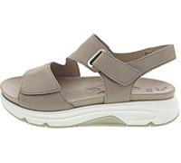 Gabor Damen Riemchensandalen, Frauen Sandalen,Wechselfußbett,Moderate Mehrweite (G),Sommerschuhe,Freizeitschuhe,leinen,38.5 EU / 5.5 UK