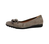 Gabor Damen Ballerina Comfort Moderate Mehrweite (G) Grau Fumo Gr. 37,5 EU