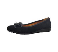 Gabor Damen Klassische Ballerinas, Frauen Flats,Moderate Mehrweite (G),Ballet-Flats,Ausgehschuhe,Slip-ons,Pumps,schwarz (Uni),38 EU / 5 UK