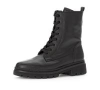 Gabor Damen Combat Boots, Frauen Stiefeletten,Moderate Mehrweite (G),Lammfell,uebergangsstiefel,schnürstiefel,warm,schwarz,37.5 EU / 4.5 UK