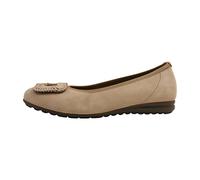 Gabor Damen Klassische Ballerinas, Frauen Flats,Ballerina-Schuhe,Ballett-Schuhe,Ballet-Flats,flach,Ausgehschuhe,Abendschuhe,Sand,37 EU / 4 UK