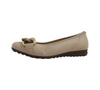 Gabor Damen Klassische Ballerinas, Frauen Flats,flach,Ausgehschuhe,Abendschuhe,Slip-ons,klassisch elegant,Pumps,Oak (Uni+Gold),37.5 EU / 4.5 UK