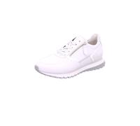 Gabor Damen Low-Top Sneaker, Frauen Halbschuhe,Komfortable Mehrweite (H),Laufschuhe,Freizeit,sportlich,Sportschuhe,Weiss/Silber,37.5 EU / 4.5 UK