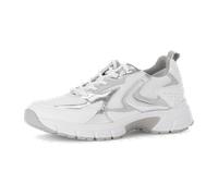 Gabor Damen Low-Top Sneaker, Frauen Halbschuhe,Strassenschuhe,Sportschuhe,Freizeitschuhe,Turnschuhe,Laufschuhe,Weiss/Silber/ltgrey,40.5 EU / 7 UK