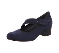 Gabor comfort 66149-46 Darkblue (Dunkelblau) - Pump lose Einlage - Damenschuhe Modische Pumps / Ballerina, Blau, leder (samtchevreau), absatzhohe: 45 mm für Damen, blau, Größe 41 EU / 7,5 UK