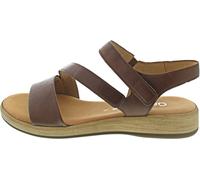 Gabor Damen Keilsandalen, Frauen Sandalen,Leichte Mehrweite (G),Keilsandaletten,Keilabsatz,Wedge-Heel,flach,Peanut (S.Holz),40.5 EU / 7 UK