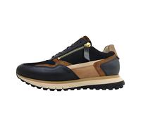 Gabor Damen Low-Top Sneaker – komfortable Mehrweite H – schwarz/Whisky (Gold) Größe 38,5