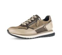 Gabor comfort 76378-34 Farro/Noce/Bronce (Hellbraun) - sportlicher Schnürschuh - Damenschuhe Bequeme Schnürschuhe, Braun, leder/textil (velour/nappa/met.) für Damen, braun, Gr. 40 EU / 6,5 UK