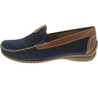 Gabor Damen Slipper, Frauen Slip On,Slides,Schlupfschuhe,schluepfschuhe,Loafer,College Schuhe,Businessschuhe,büro,Blue/New Whisky,42 EU / 8 UK