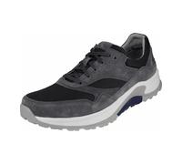 Sneaker GABOR "rollingsoft Sneaker low Materialmix Leder/Textil", Damen, Gr. 41, grau, Schuhe Sneaker (89133118-41) grau