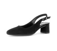 Slingpumps GABOR COMFORT "Gabor Comfort Pumps Veloursleder", Damen, Gr. 41, schwarz, Veloursleder, Schuhe Slingpumps (33597050-41) schwarz