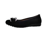 Gabor Damen Klassische Ballerinas, Frauen Ballerinas,sportlich,Passform,Comfort,wechsel-Fussbett,Optifit,breit,schwarz(Uni+asilb),40 EU / 6.5 UK