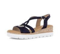 Plateausandaletten GABOR "Plateau Sandale", Damen, Gr. 37,5, blau, Schuhe (95110218-37,5) blau