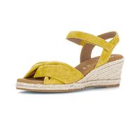 Gabor Damen Keilsandalen, Frauen Sandalen,Dicke Sohle,Comfort,wechsel-Fussbett,Optifit,breit,Hovercraft,sacchetto,Dark-Sole (Jute),38 EU / 5 UK
