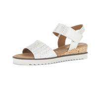Plateausandaletten GABOR "Plateau Sandale", Damen, Gr. 38,5, silber, Schuhe (55353400-38,5) silber