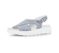 Plateausandaletten GABOR "Plateau Sandale", Damen, Gr. 37, blau, Schuhe (87514929-37) blau