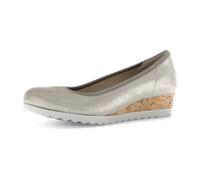 Gabor comfort Keil Slipper grau metallic 82.641.12 - Größe 37