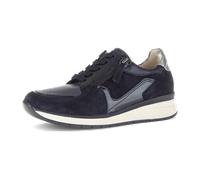 Sneaker GABOR "Sneaker low Materialmix Leder/Lederimitat", Damen, Gr. 37, blau, Schuhe Sneaker (58763427-37) blau