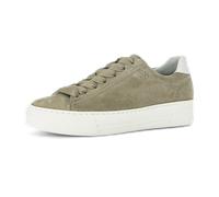 Sneaker GABOR COMFORT "Gabor Comfort Sneaker Glattleder", Damen, Gr. 38, olive, Glattleder, Schuhe Sneaker (31039300-38) olive
