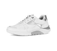 Gabor RollingSoft Schuhe weiß silber Glattleder 86.925.51 - Größe 40.5