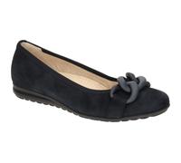 Gabor comfort Ballerina blau Velour 82.625.36 - Größe 39