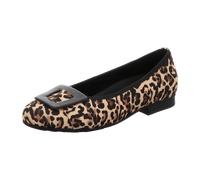 Gabor Damen Ballerinas comfort – klassisch elegant, Natur/Schwarz, Gr. 40 EU (6,5 UK)