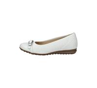 Gabor Ballerina Comfort Glattleder Damen Weiß Gr. 39