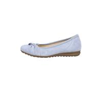 Ballerina GABOR COMFORT "Gabor Comfort Ballerinas Leder", Damen, Gr. 40, azur, Leder, Schuhe Ballerina (18239828-40) azur