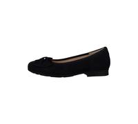 Ballerina GABOR COMFORT "Gabor Comfort Ballerinas Veloursleder", Damen, Gr. 37,5, dunkelblau, Veloursleder, Schuhe Ballerina (16128727-37,5) dunkelblau