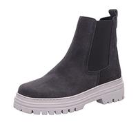 Gabor Comfort Chelsea Boot - Grau Veloursleder 42 EU