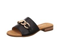 Gabor comfort Comfort Sport 82.791.57 schwarz (LDS/gold) Klassische Pantoletten FS 2022 für Damen, schwarz, Größe 38 ½ EU / 5,5 UK