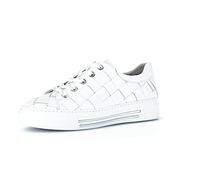 Gabor Comfort Damenschuhe Schnürschuhe Sportive Sneaker Weiß Freizeit, Schuhgröße:EUR 40 | UK 6.5